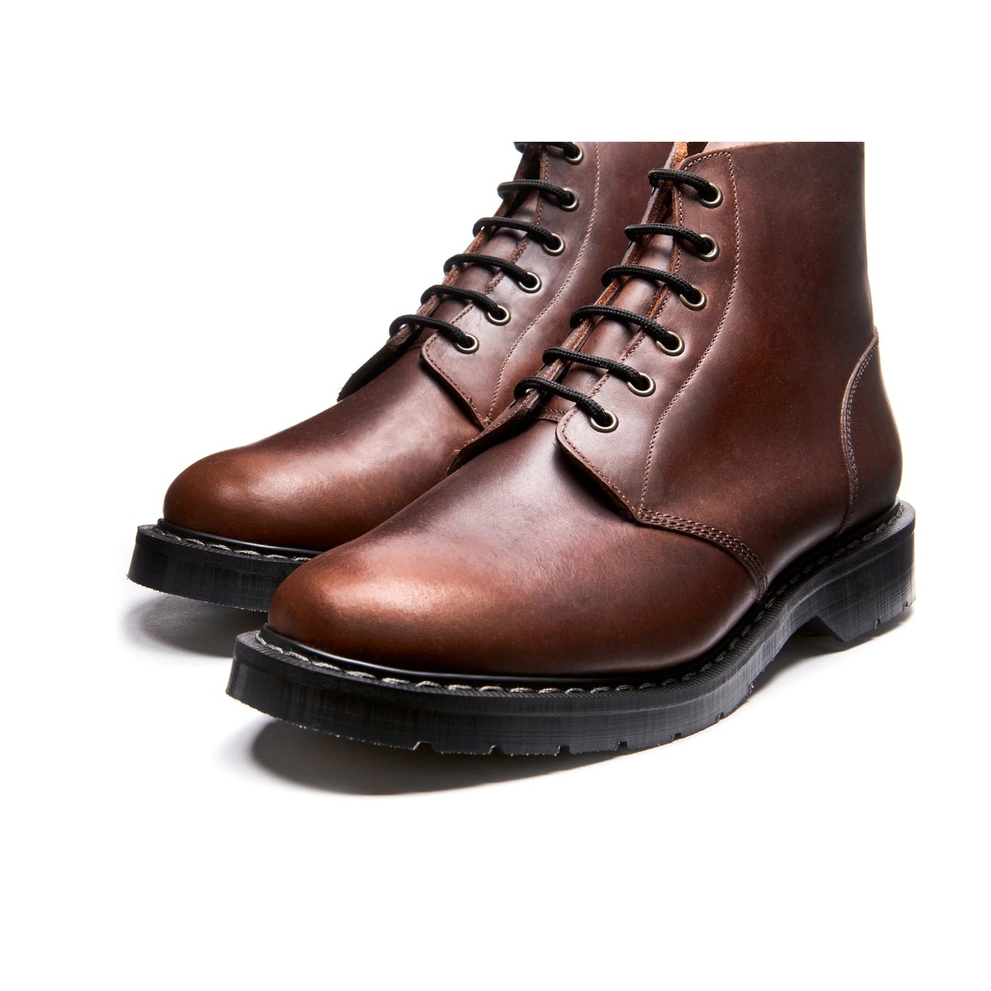 6 Eye Derby Boot - Brown Gaucho Crazy Horse