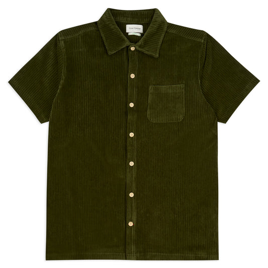 Oliver Spencer Lulworth Riviera Short Sleeve Jersey Shirt - Green