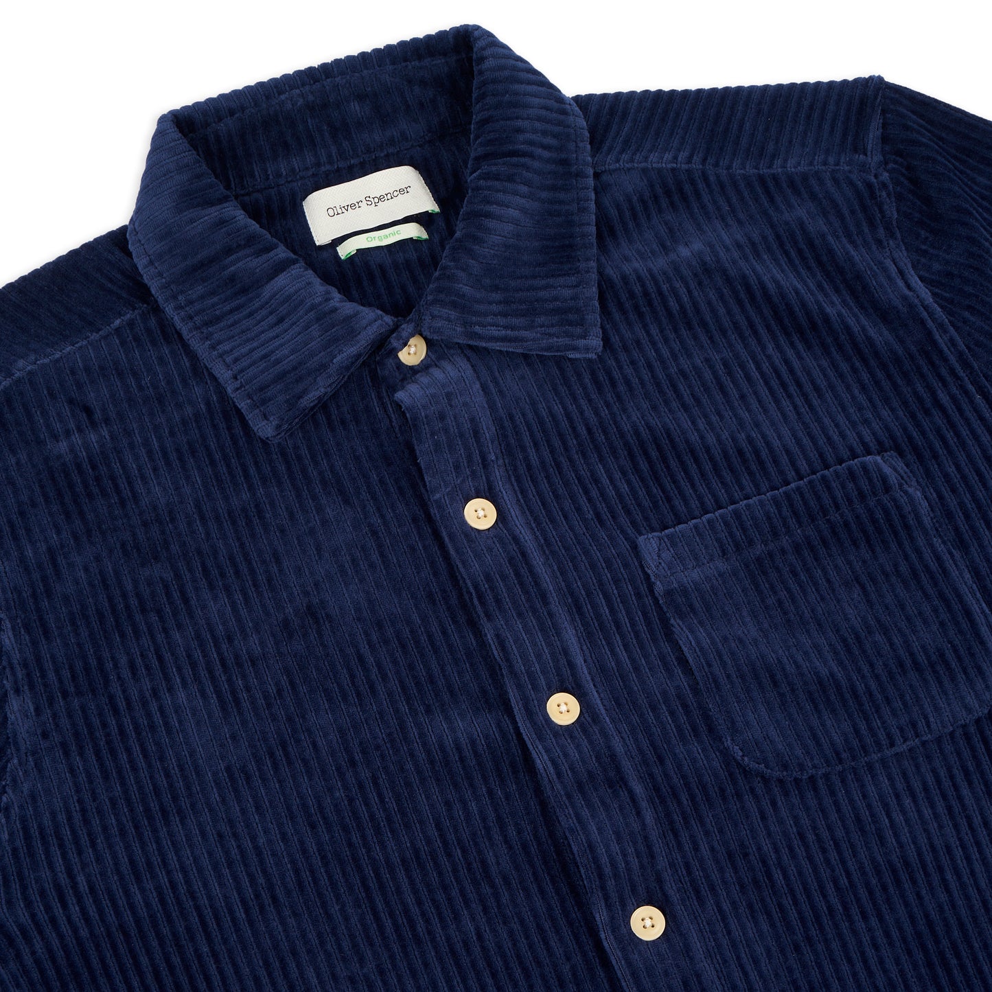 Oliver Spencer Lulworth Riviera Short Sleeve Jersey Shirt - Navy