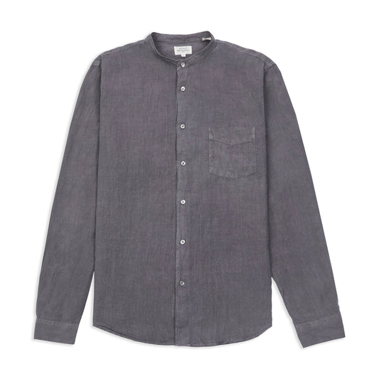 Premium Pat Grandad Shirt - Charcoal