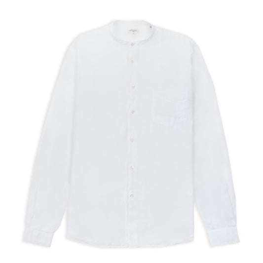 Premium Pat Grandad Shirt - White