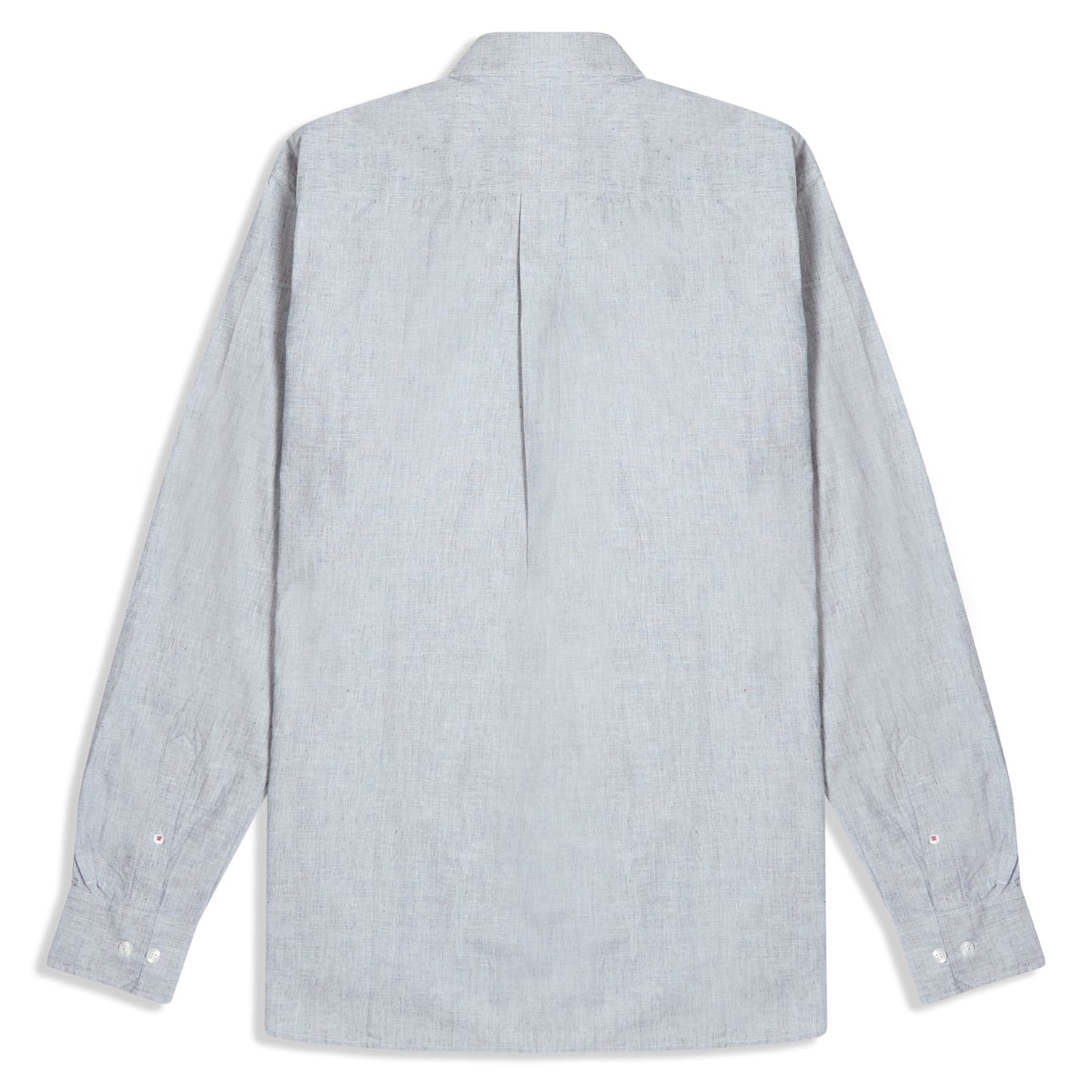 Burrows & Hare Luke Shirt Cotton & Linen Mix - Grey