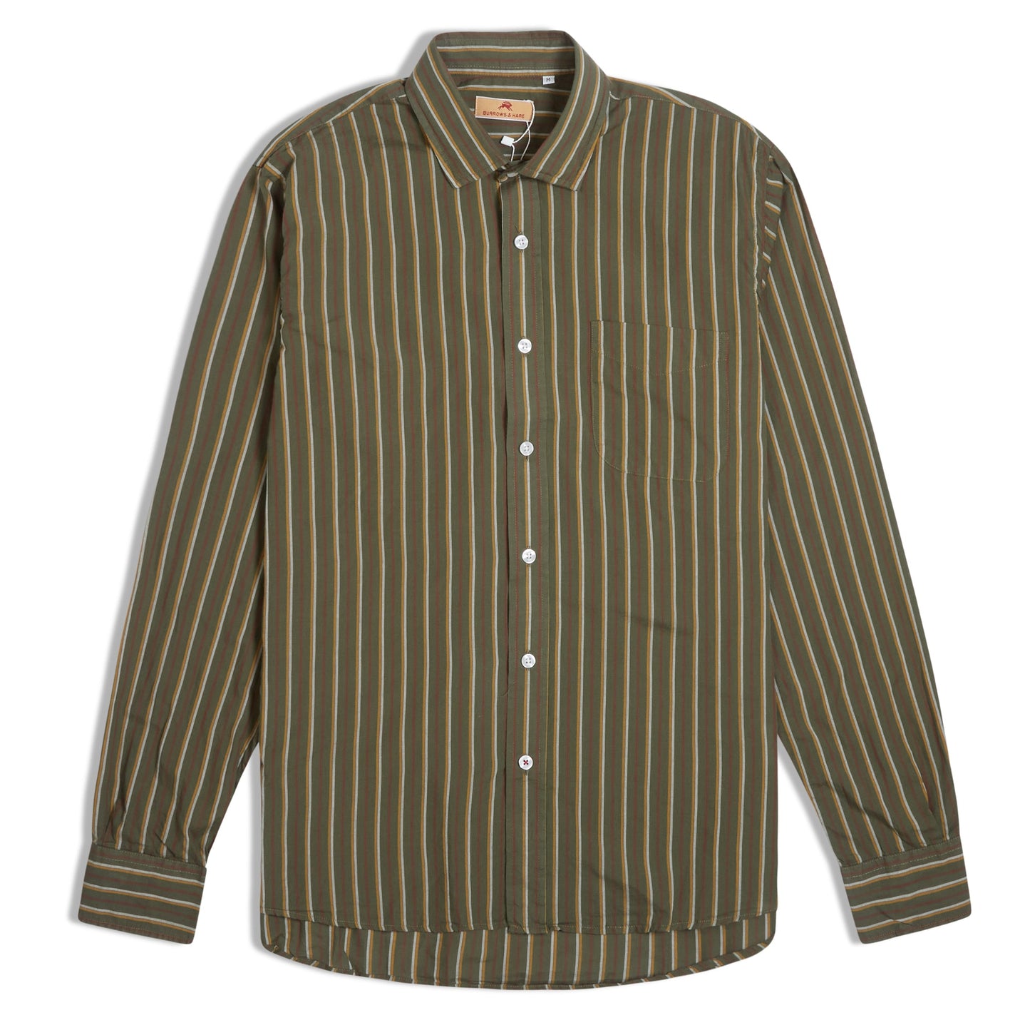 Burrows & Hare Stripe Shirt - Green