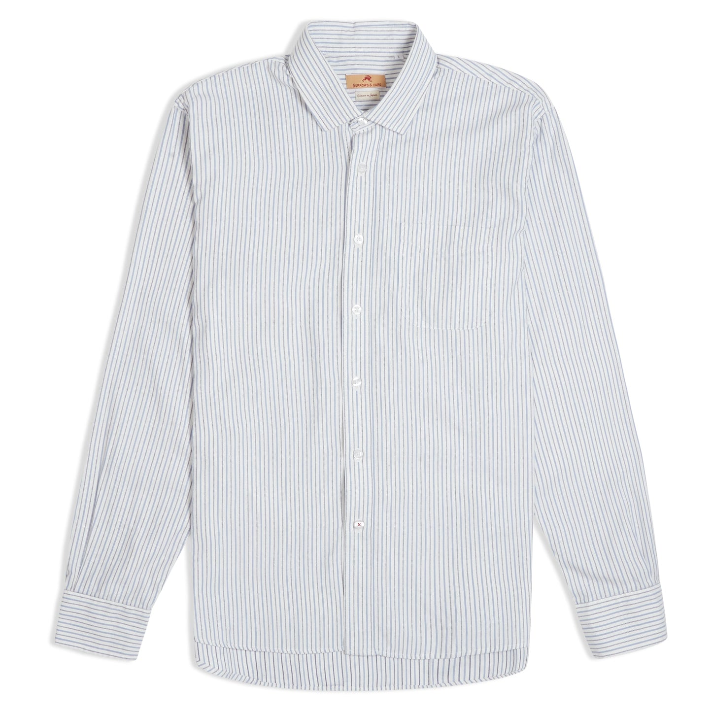 Burrows & Hare Thin Stripe Shirt - White