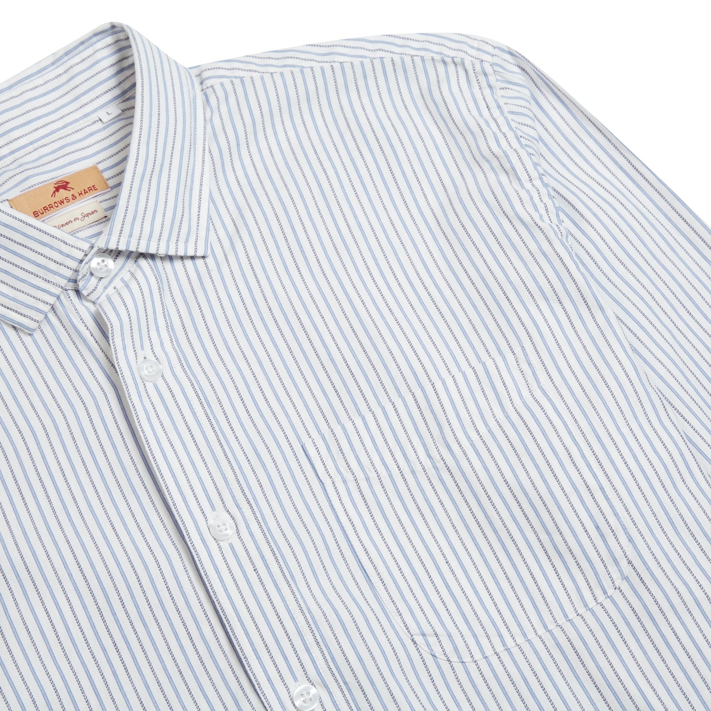 Burrows & Hare Thin Stripe Shirt - White