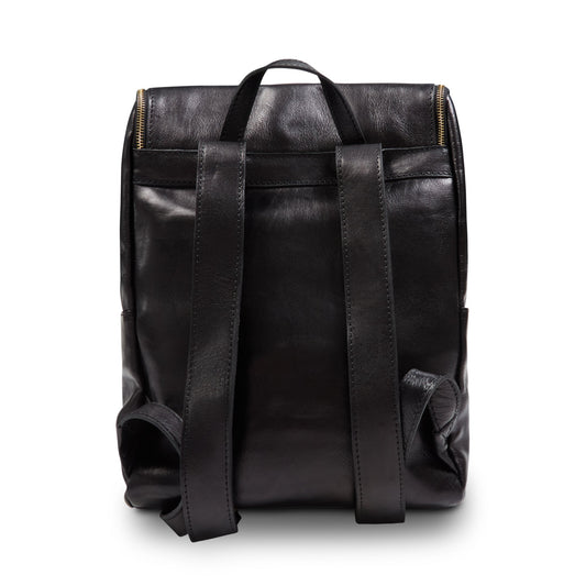 Leather Backpack - Black