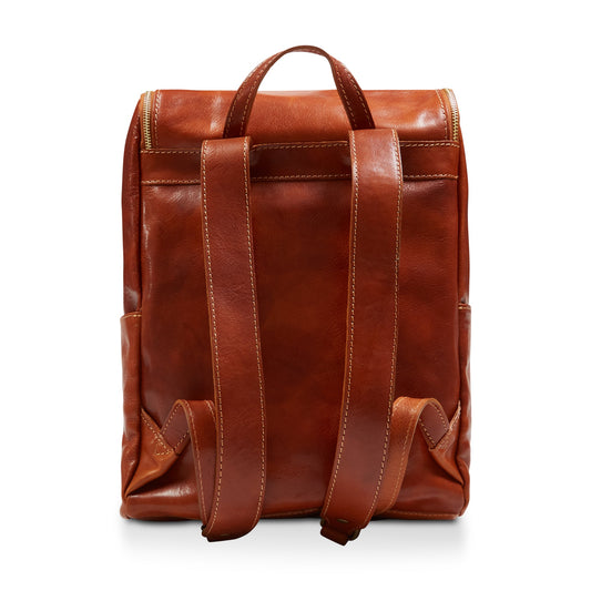 Leather Backpack - Light Tan