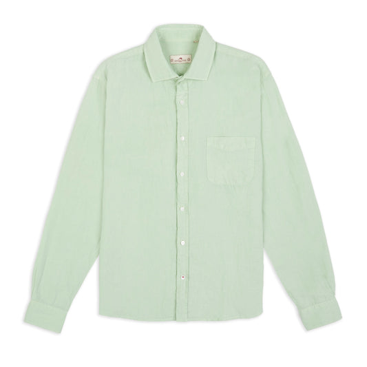 Burrows & Hare Linen Shirt - Mint