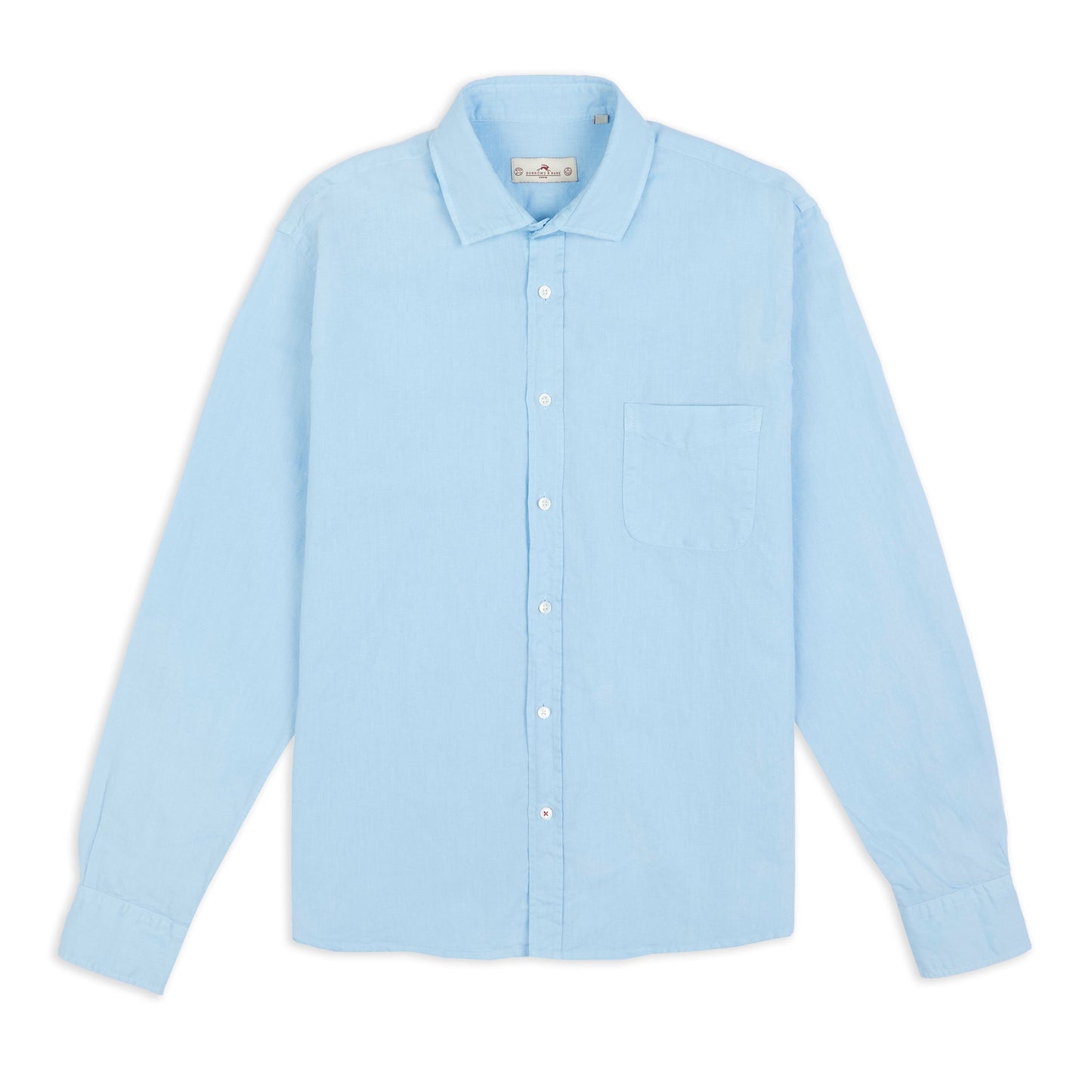 Burrows & Hare Linen Shirt - Sky Blue