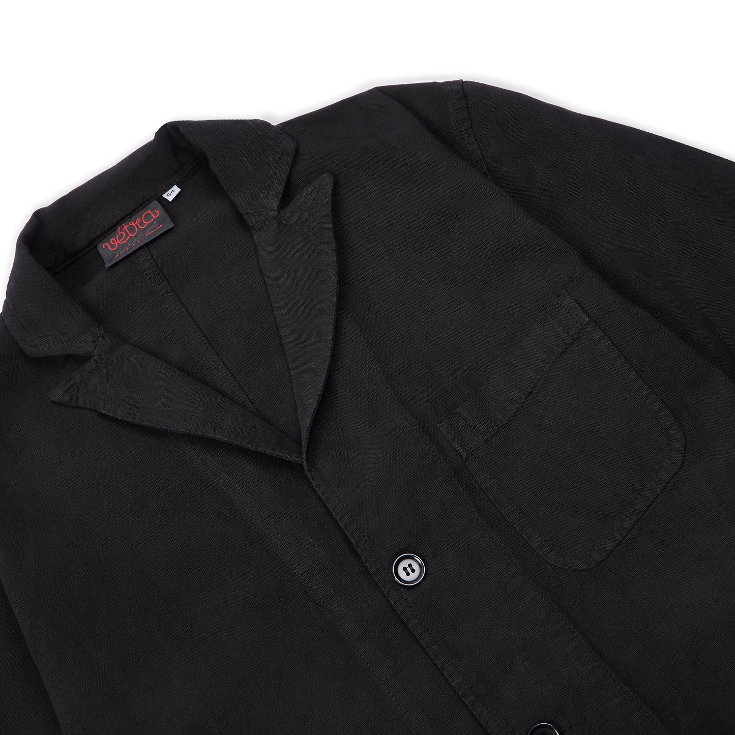 Cotton Blazer - Black Hopsack