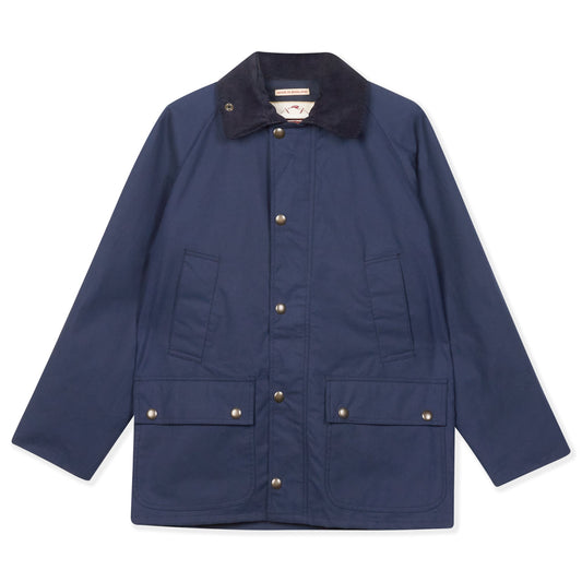 Burrows & Hare Trinity Wax Jacket - Navy