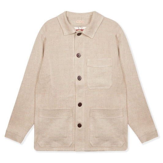 Burrows & Hare Linen Jacket - Ecru