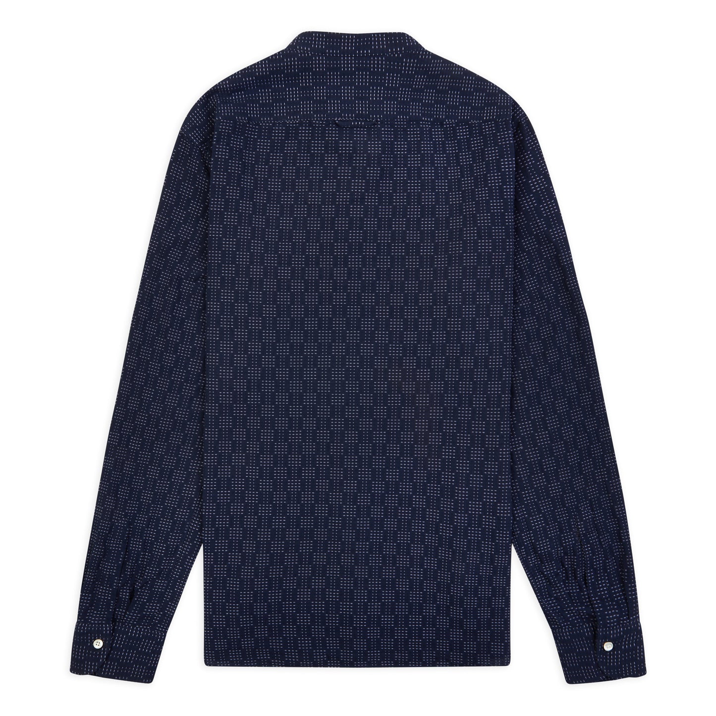 Stando Grandad Shirt - Sashiko Navy