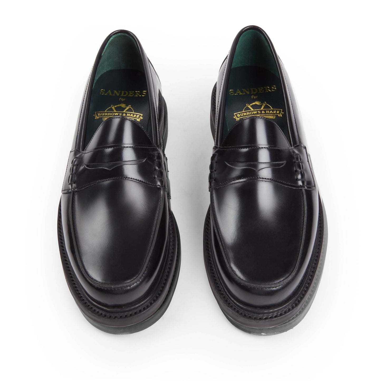 Aldwych Buttseam Penny Loafer - Black Leather