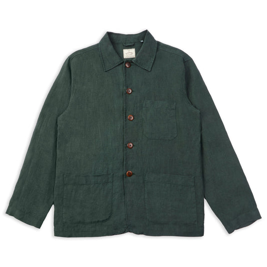 Linen Iffley Jacket - Eucalyptus