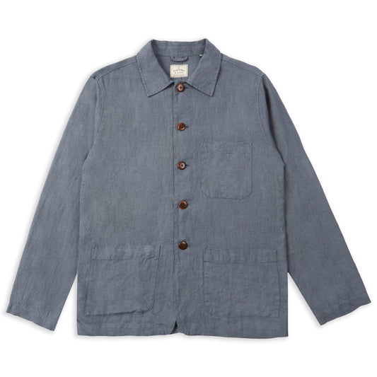 Linen Iffley Jacket - Charcoal