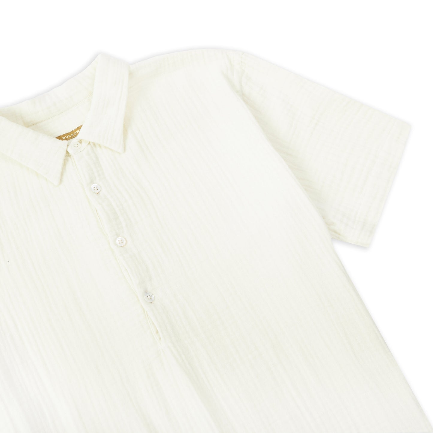 Pop Over Short Sleeve Morton Shirt - Cream