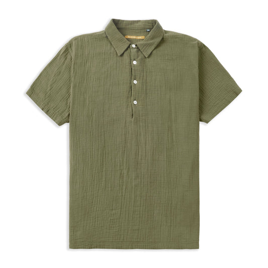 Pop Over Short Sleeve Morton Shirt - Green