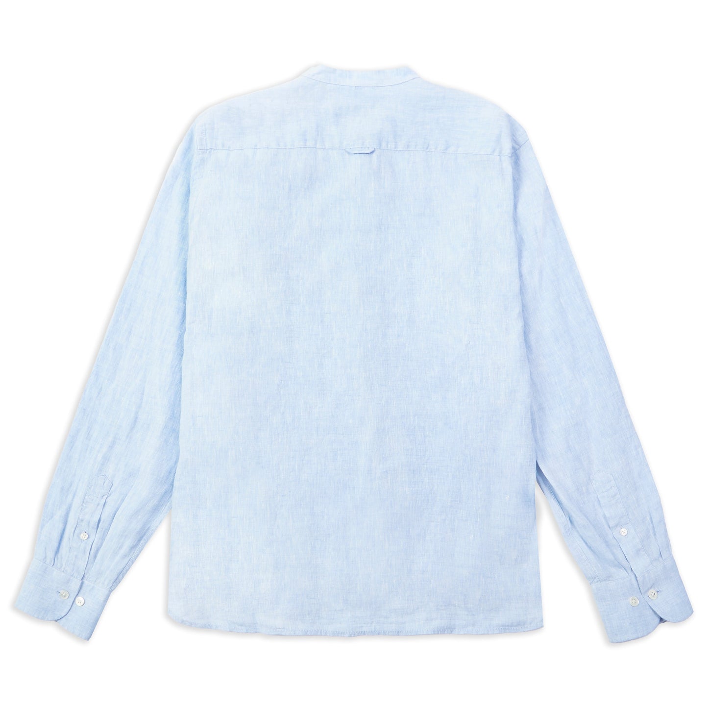 Grandad Collar Brooks Shirt - Sky