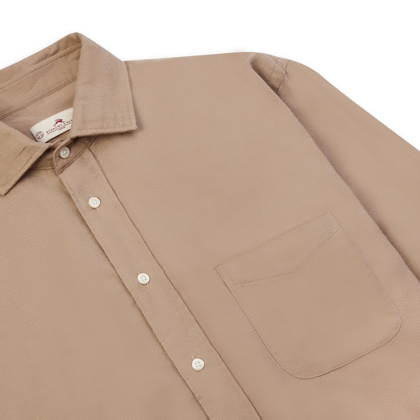 Burrows & Hare Flannel Shirt - Taupe