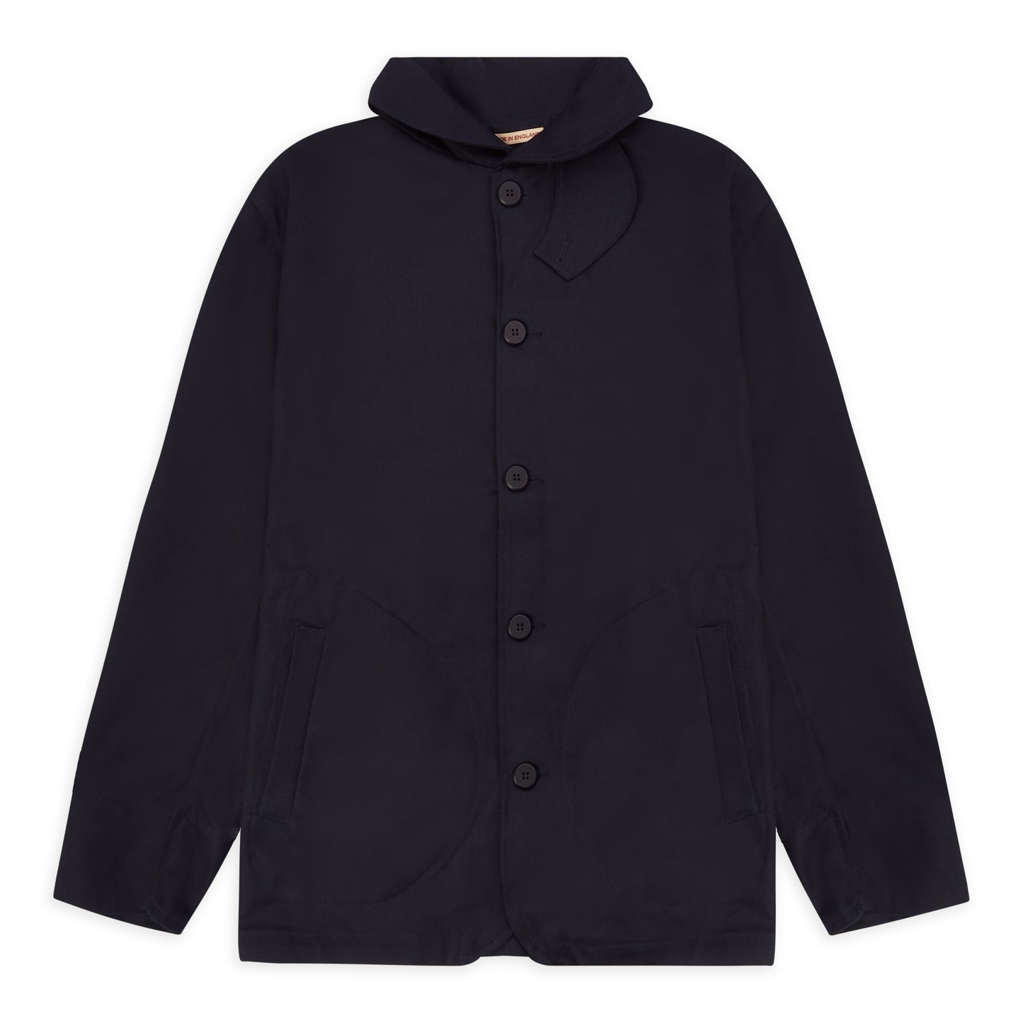 Burrows & Hare Twill Shawl Collar Jacket - Navy