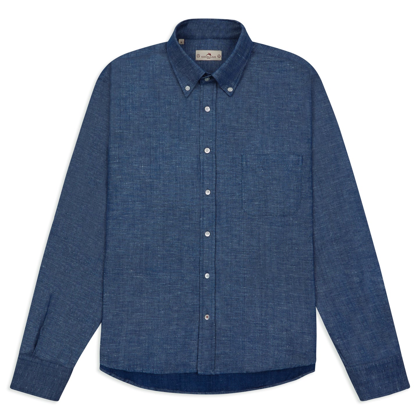 Linen Button-down Shirt - Chambray