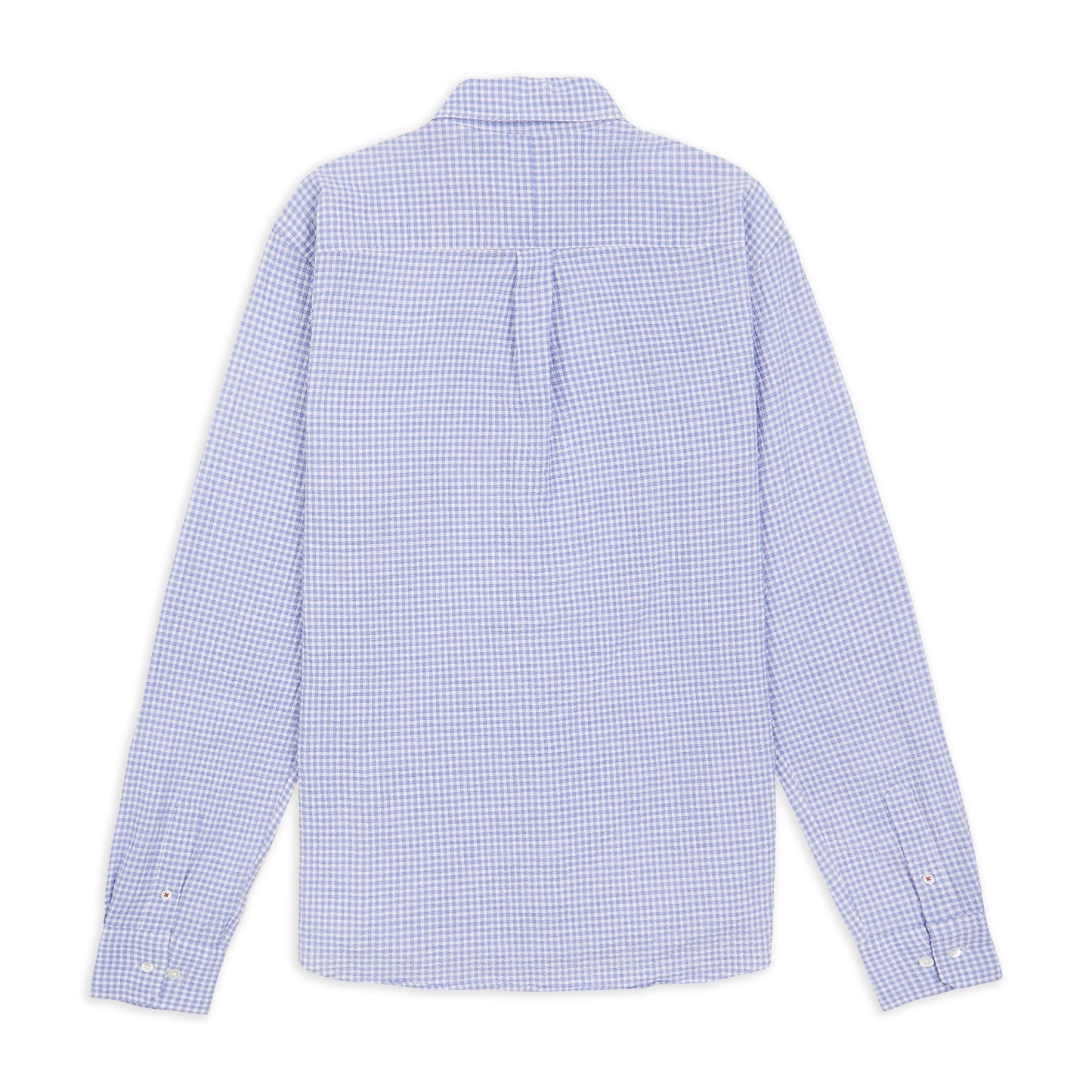 Burrows & Hare Seersucker Shirt - Gingham Blue