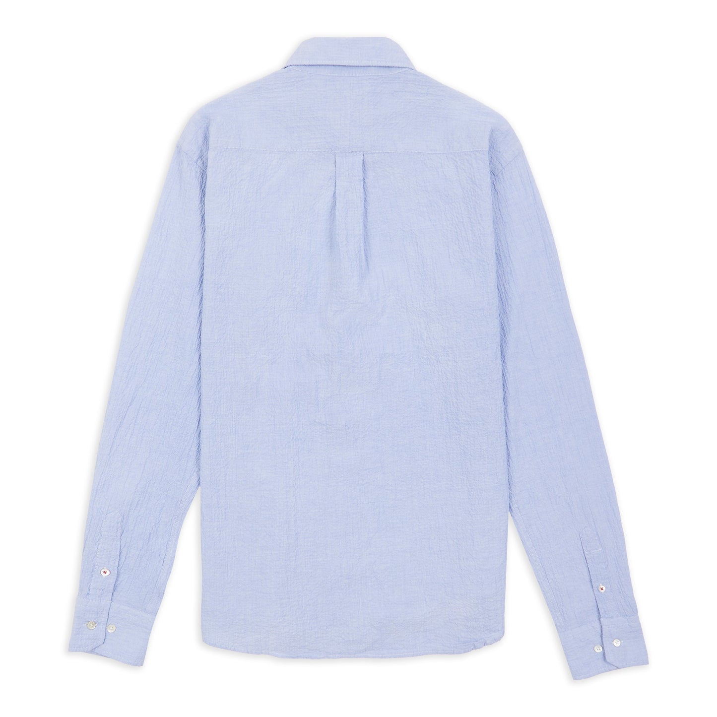 Burrows & Hare Seersucker Shirt - Blue