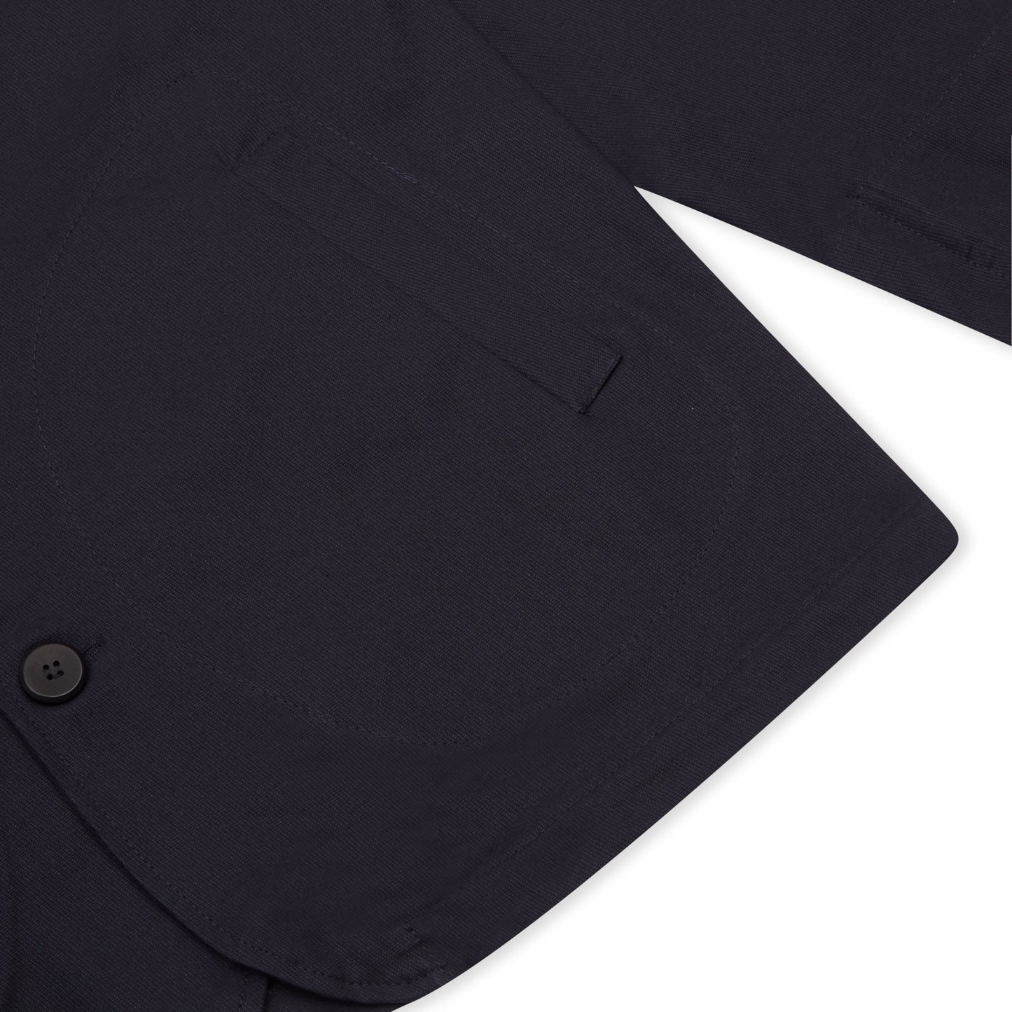 Burrows & Hare Twill Shawl Collar Jacket - Navy