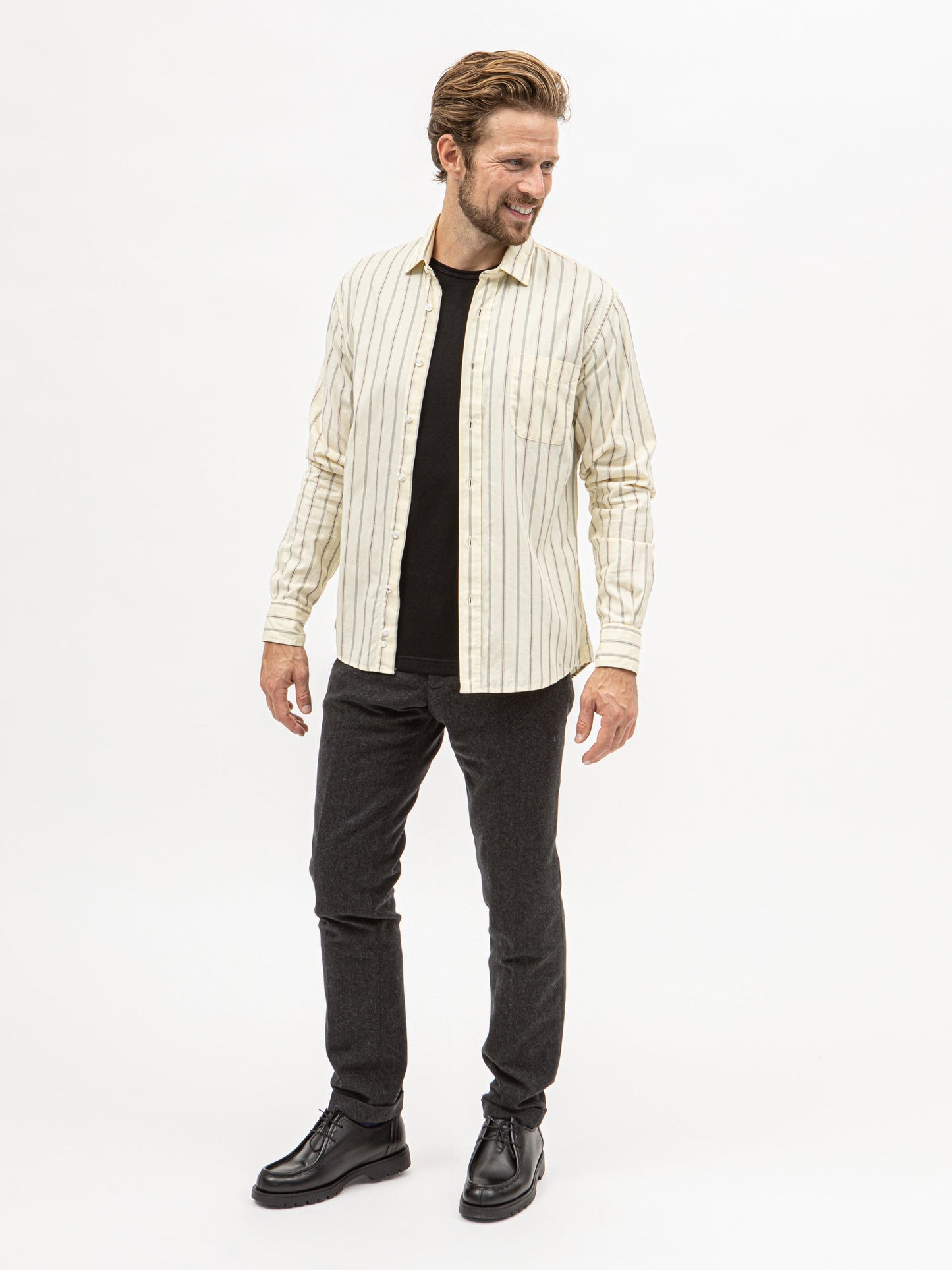 Burrows & Hare Stripe Shirt - Yellow