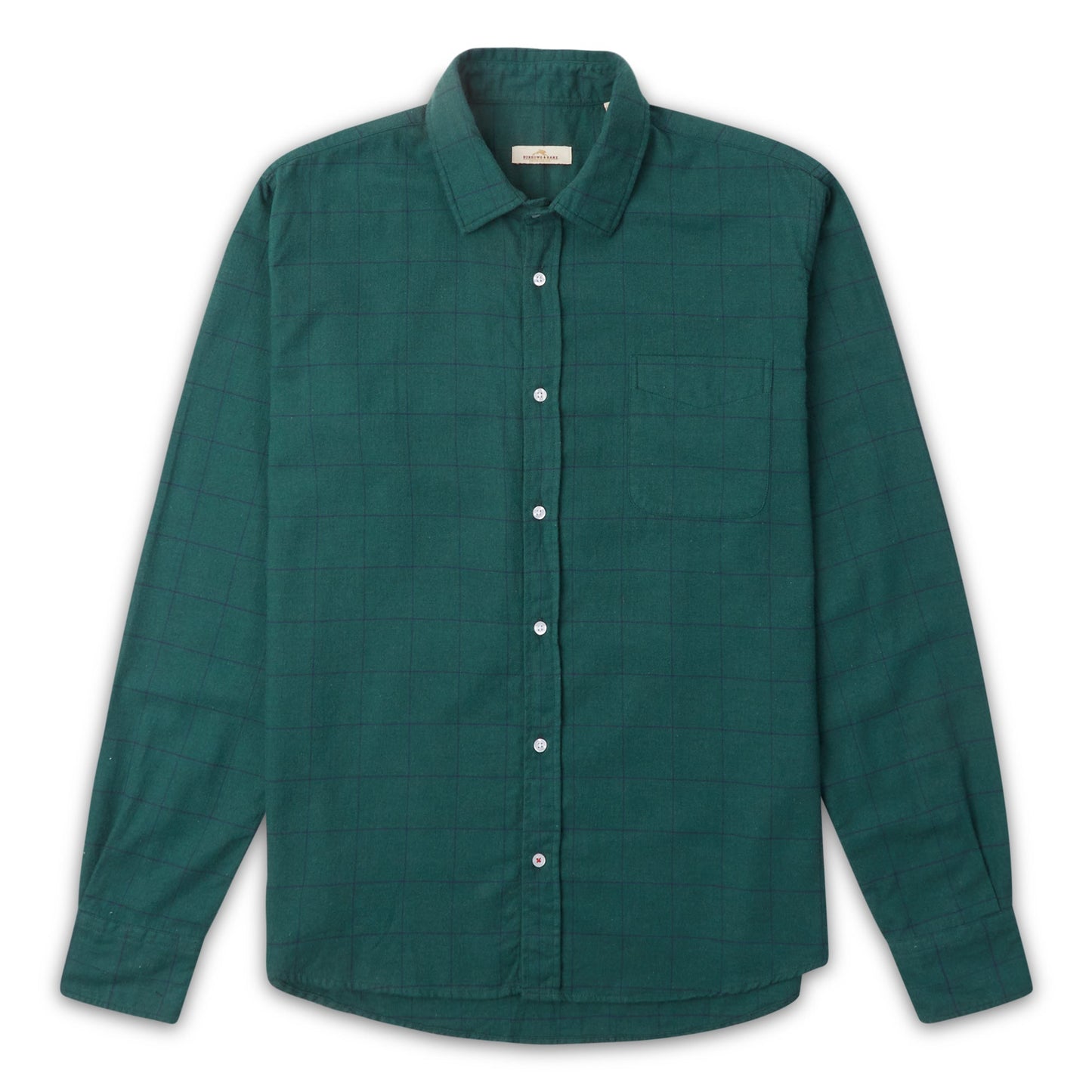 Burrows & Hare Large Check Shirt - Green