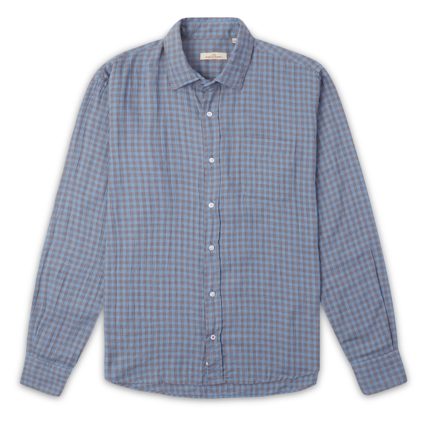 Burrows & Hare Gingham Shirt - Blue