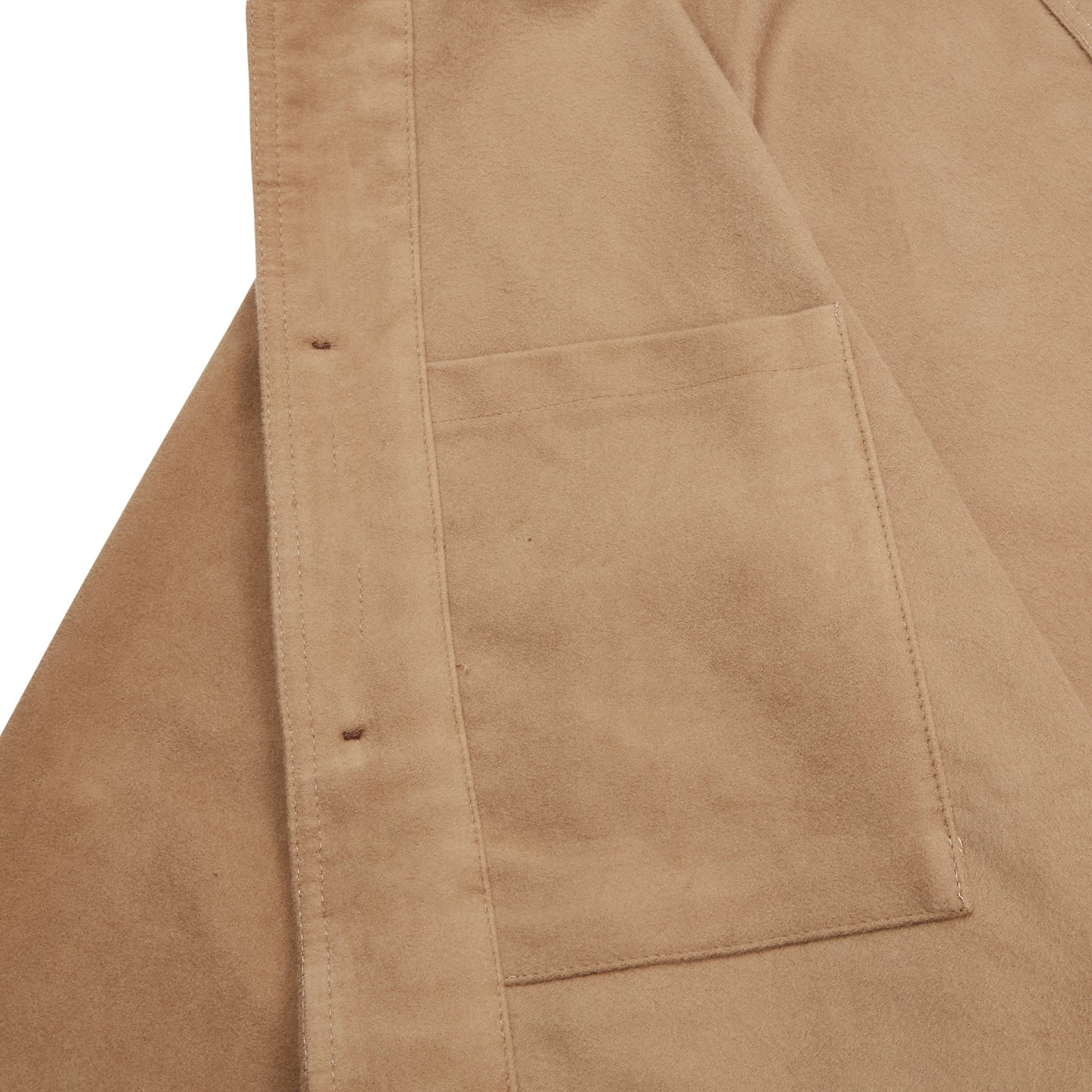 Luxury Heavyweight Moleskin Workwear Jacket - Beige