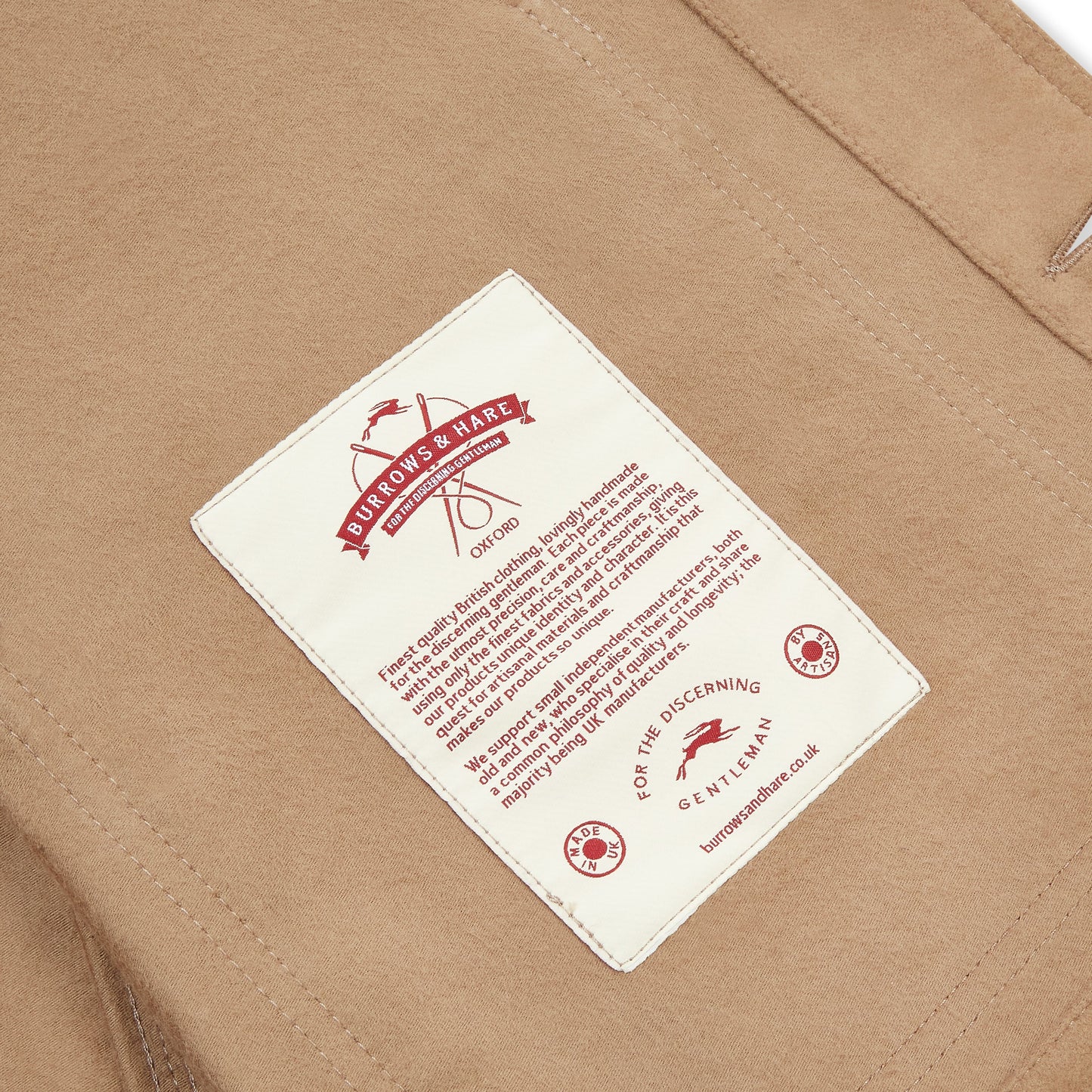 Luxury Heavyweight Moleskin Workwear Jacket - Beige