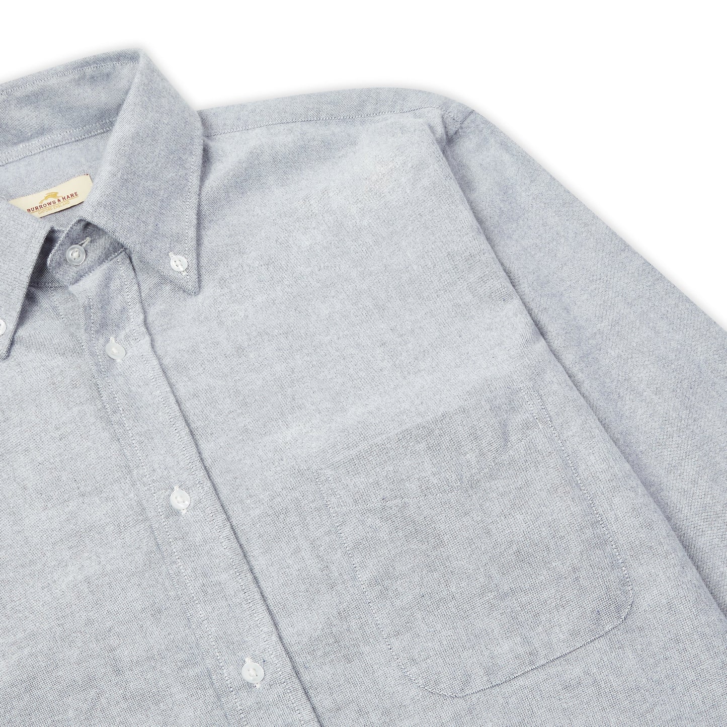 Burrows & Hare Flannel Button-down Shirt - Grey