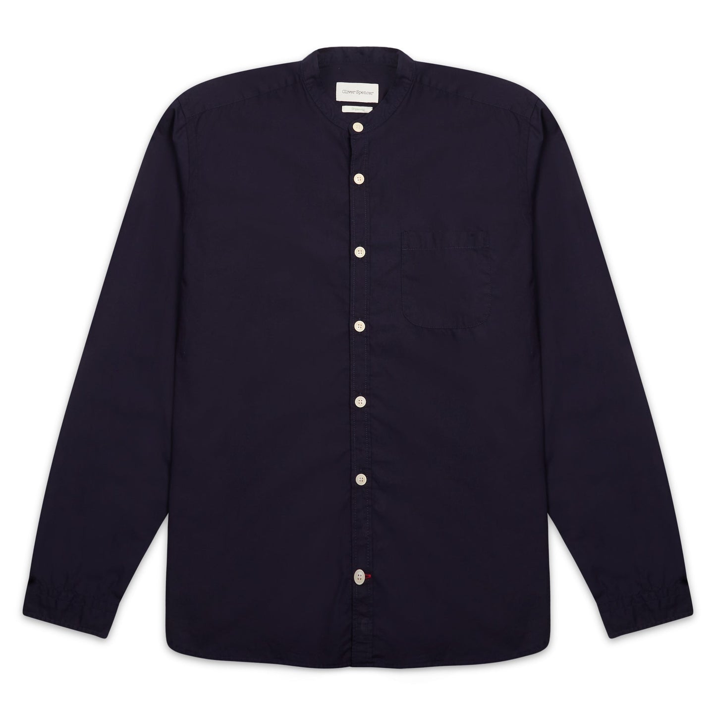 Oliver Spencer Grandad Shirt Abbott - Navy