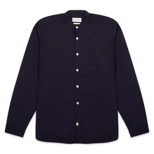 Oliver Spencer Grandad Shirt Abbott - Navy