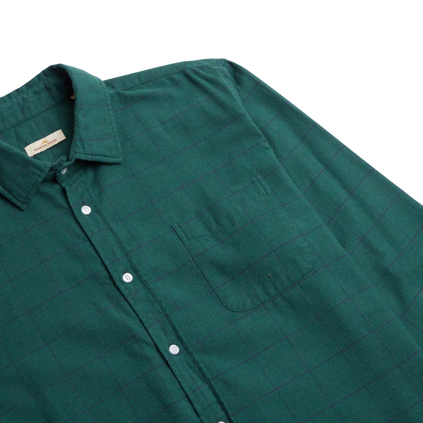 Burrows & Hare Large Check Shirt - Green