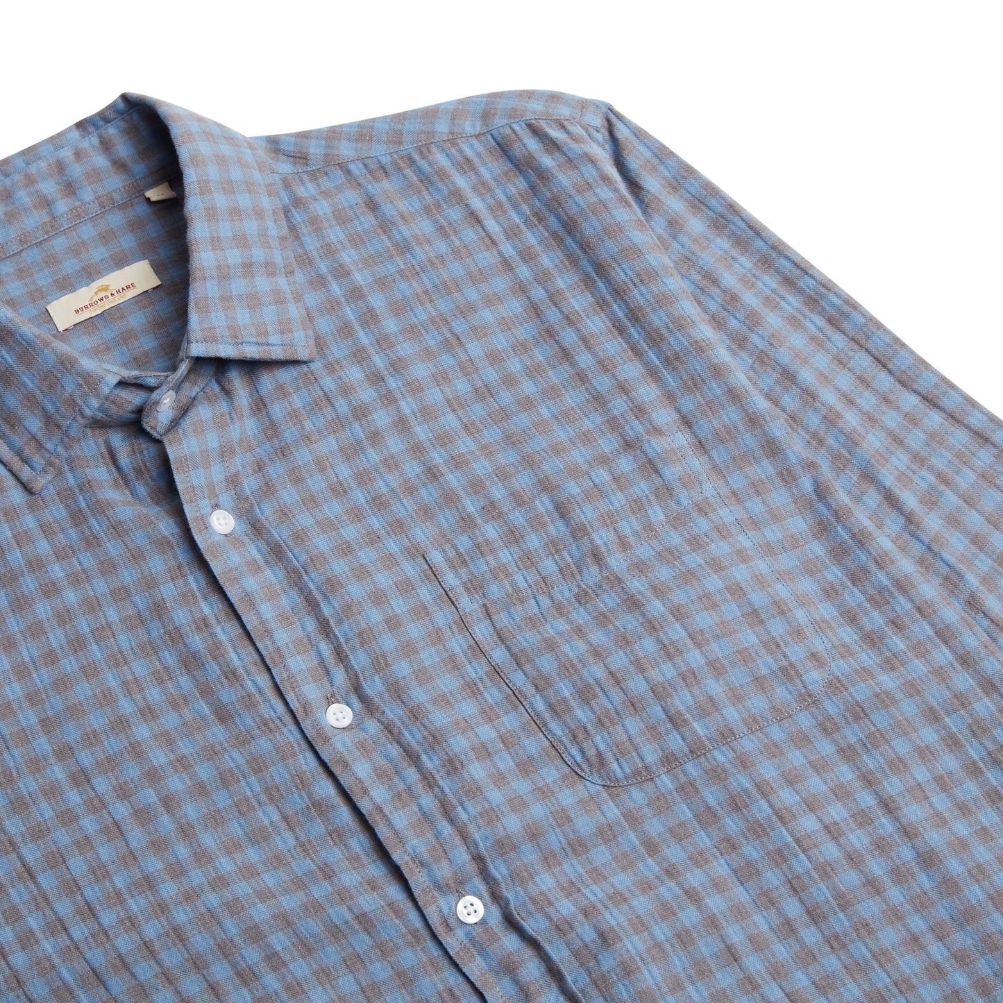 Burrows & Hare Gingham Shirt - Blue