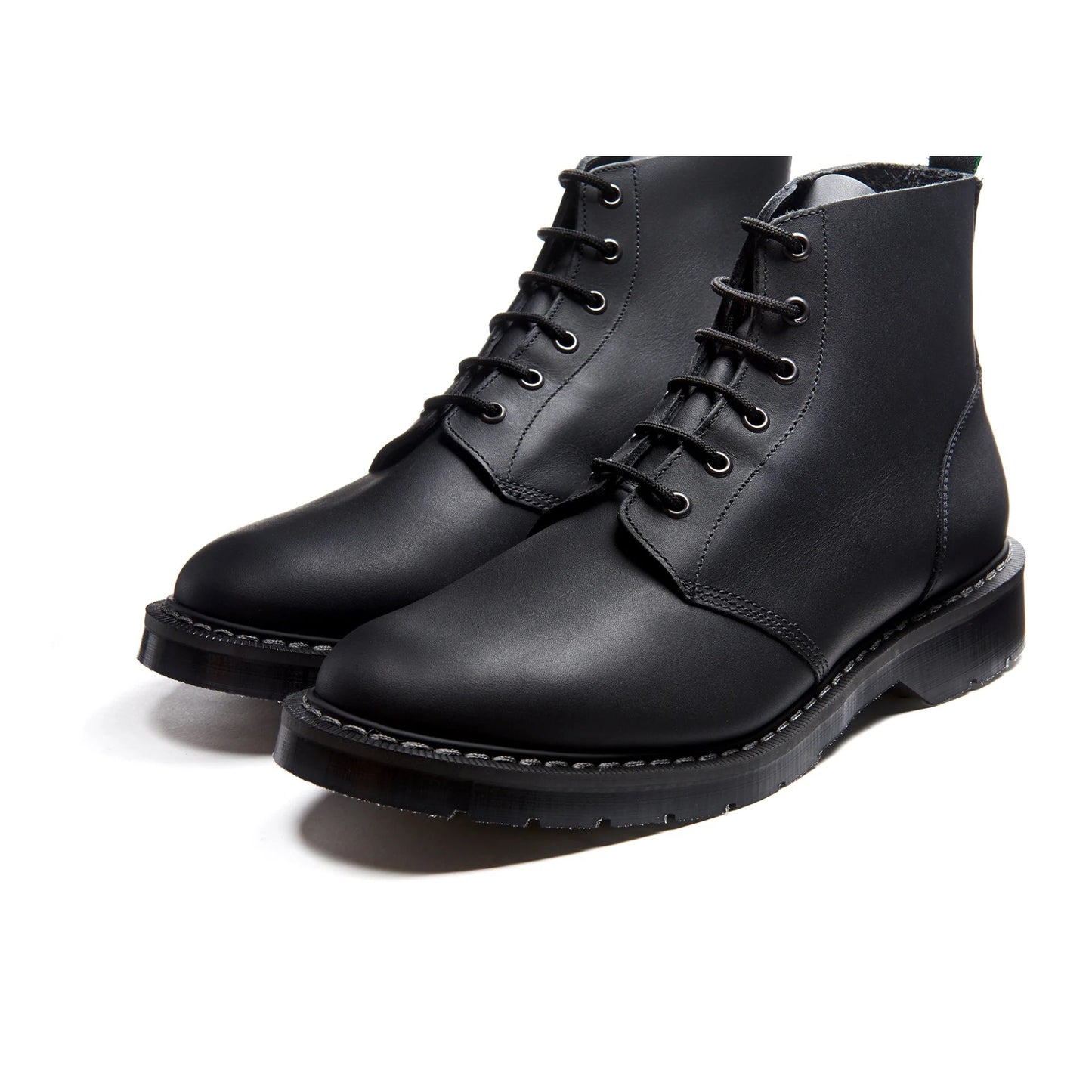 6 Eye Derby Boot - Black Greasy