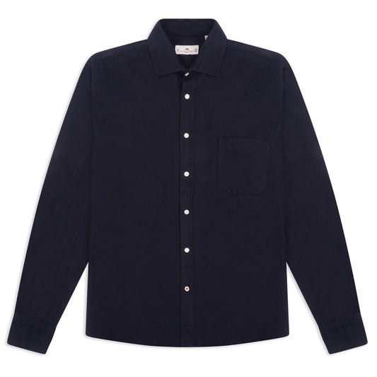 Burrows & Hare Flannel Shirt - Black