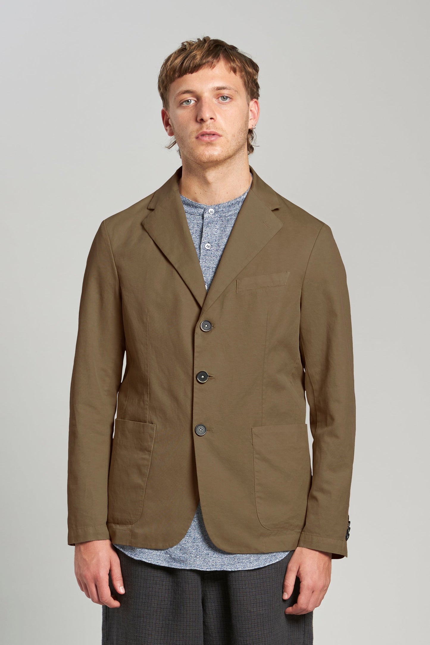 Piero Vignola Blazer -  Khaki