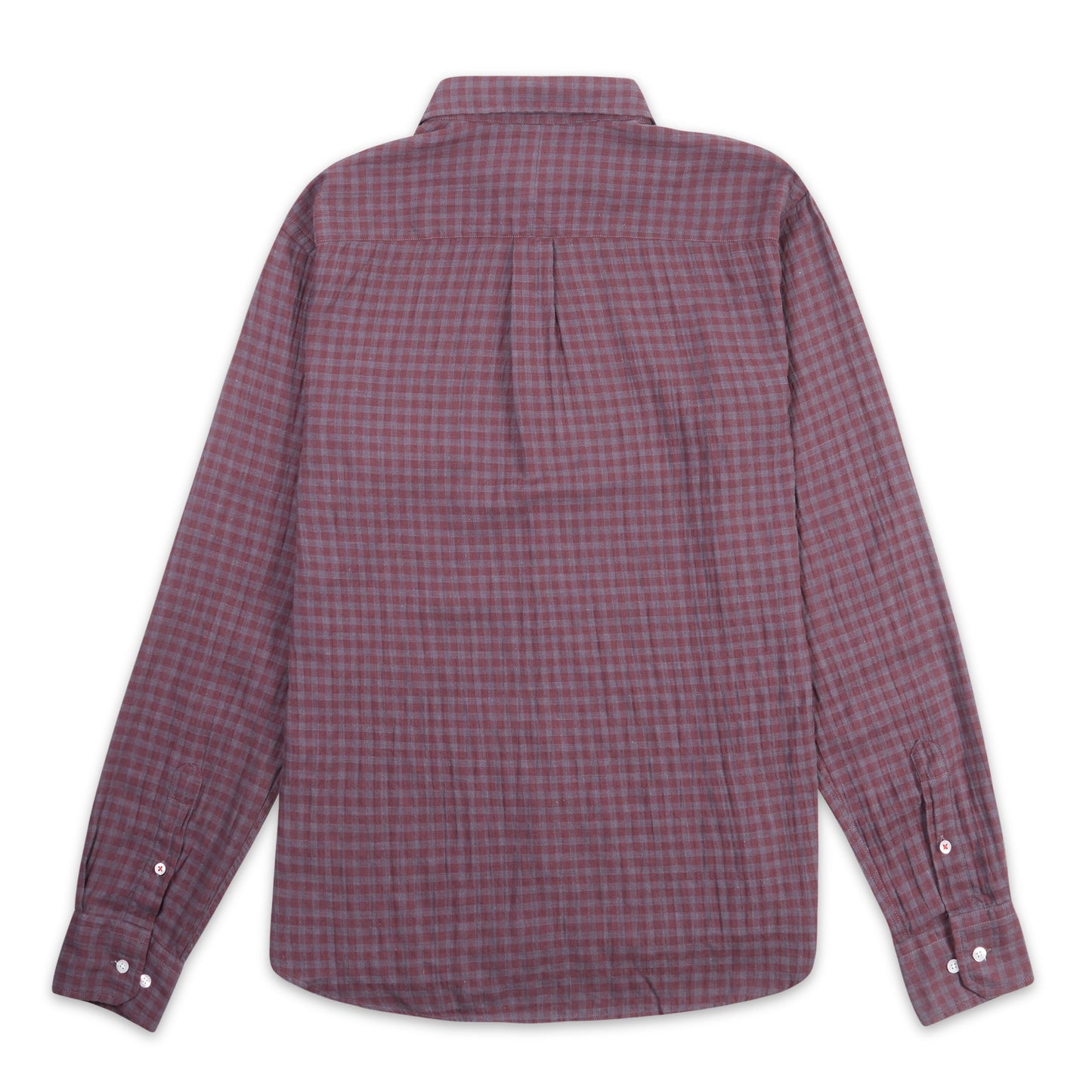 Gingham Shirt - Burgundy