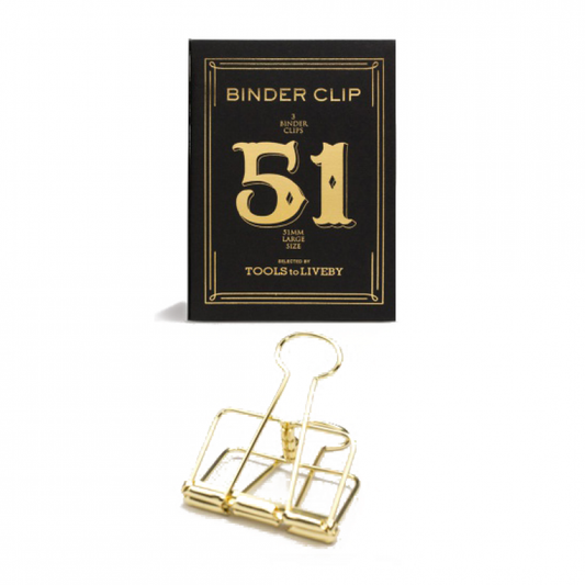 51mm Paper Clips - Gold