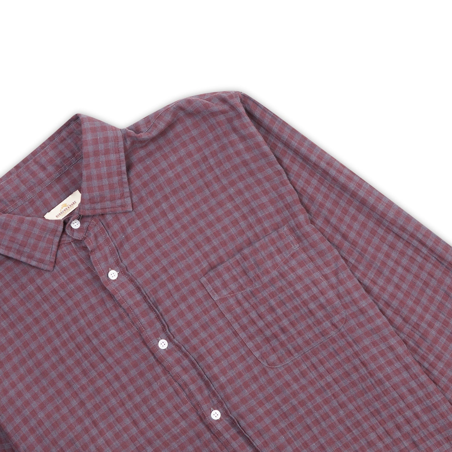 Gingham Shirt - Burgundy